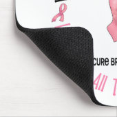 Borstkanker met GOD CROSS 1 Muismat (Hoek)