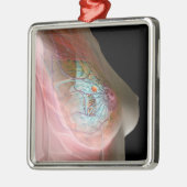 Borstkanker Metalen Ornament (Links)
