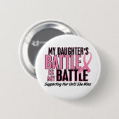 Borstkanker Mijn BATTLE TE 1 dochter Ronde Button 5,7 Cm (Voorkant /achterkant)