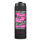 Borstkanker | Monogram Tumbler Thermosbeker (Voorkant)