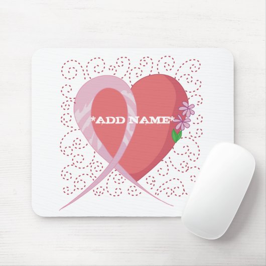 Borstkanker  Mousepad Muismat (Met muis)