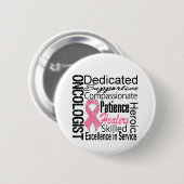 Borstkanker Oncoloog Collage Ronde Button 5,7 Cm (Voorkant /achterkant)