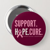Borstkanker Ondersteuning Hope Cure Button (Voorkant /achterkant)