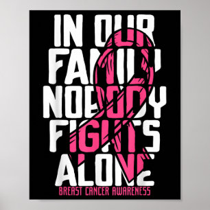Borstkanker Ondersteuning Pink Breast Cancer Aware Poster