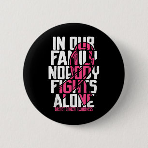 Borstkanker Ondersteuning Pink Breast Cancer Aware Ronde Button 5,7 Cm