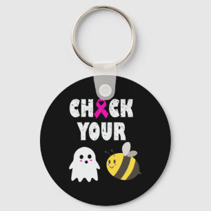 Borstkanker ontwerp voor een supporter of overleve sleutelhanger