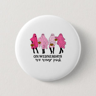 Borstkanker op woensdag hebben we roze Draag Ronde Button 5,7 Cm