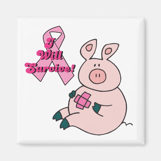 borstkanker overleeft het varken magneet (Voorkant)