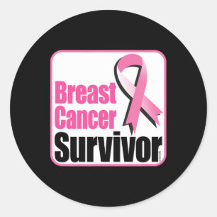 Borstkanker Overlevende - Awareness Walk Campaign Ronde Sticker