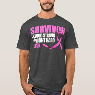 Borstkanker overlevende, ik heb sterk gevochten t-shirt