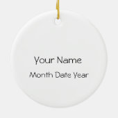 Borstkanker Overlevende Ornament 5 jaar (Achterkant)