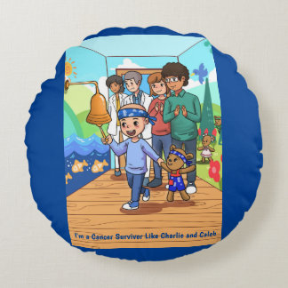 Borstkanker overlevende rond chemo Sierkussen Rond Kussen