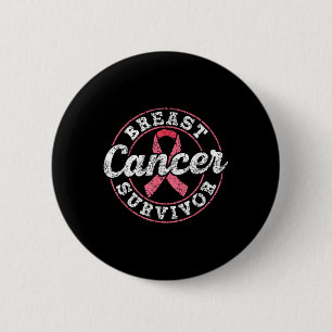 Borstkanker Overlevende Roze Bewustzijn Vechten Bo Ronde Button 5,7 Cm