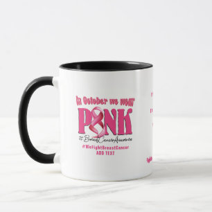 Borstkanker overlevende roze lint Inspirerend Mok