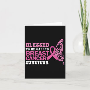 Borstkanker overlevende roze lint vlinder kaart