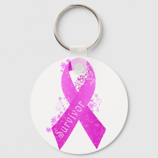 Borstkanker Overlevende Vintage Sleutelhanger (Voorkant)