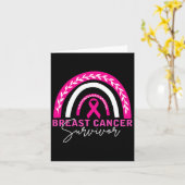 Borstkanker Overlevende voor Vrouwen Moeder Vrouw  Kaart (Gele Bloem)