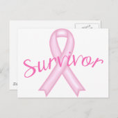 Borstkanker Overleving Briefkaart (Voorkant / Achterkant)