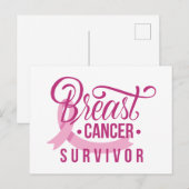 Borstkanker Overleving Briefkaart (Voorkant / Achterkant)