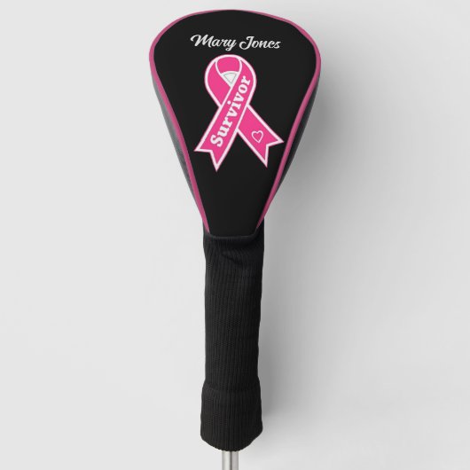 Borstkanker Overleving Golfheadcover (Voorkant)
