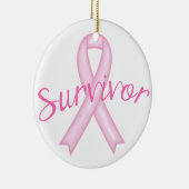 Borstkanker Overleving Keramisch Ornament (Rechts)