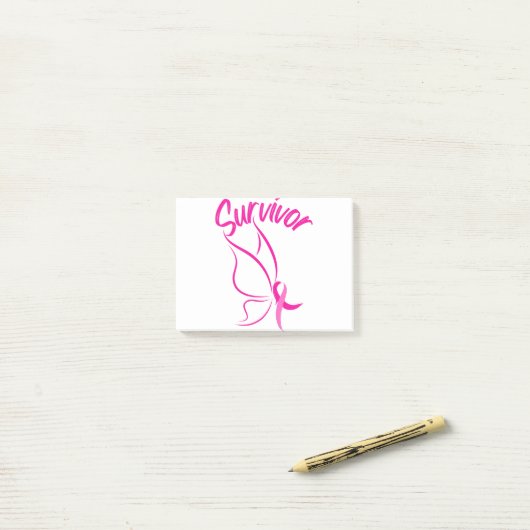 Borstkanker Overleving Post-it® Notes (Op bureau)