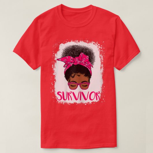 Borstkanker Overleving Rosie Riveter Pink A T-shirt (Design voorkant)