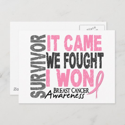 Borstkanker Overlevingskans die we vonden dat ik w Briefkaart (Voorkant / Achterkant)