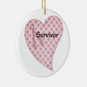 borstkanker overlevingsornament keramisch ornament (Rechts)