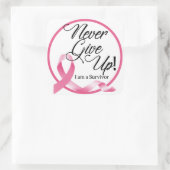 Borstkanker Overlevingspaneel Vierkante Sticker (Tas)