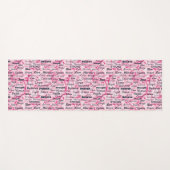 Borstkanker Overlevingsvoorlichting Yogamat (Voorkant (horizontaal))