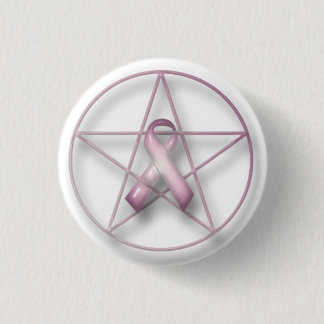 Borstkanker Pentagram Button