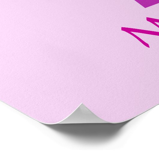 Borstkanker Praying Pink Ribbon Angel Poster (Hoek)