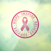 Borstkanker Raamsticker (Vel 3)