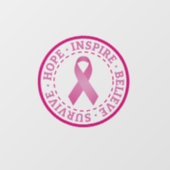 Borstkanker Raamsticker (Vel)