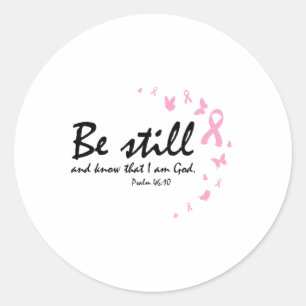 Borstkanker Religieuze Christelijke geschenken Ronde Sticker