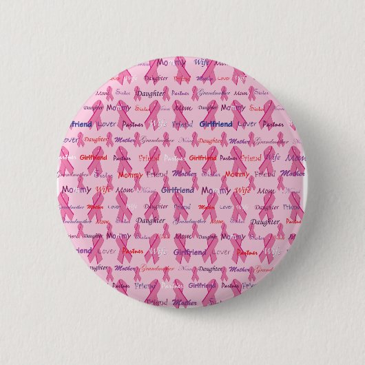 Borstkanker Ronde Button 5,7 Cm (Voorkant)