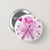 Borstkanker Ronde Button 5,7 Cm (Voorkant /achterkant)