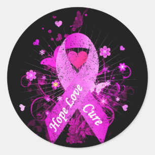 Borstkanker Ronde Sticker