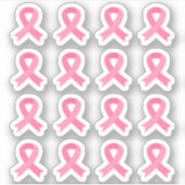 Borstkanker Roze Bewustzijns linten Gezondheid Sticker (Voorkant)