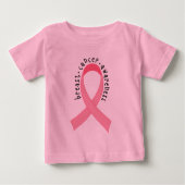 Borstkanker Roze lint Baby T-shirt (Voorkant)
