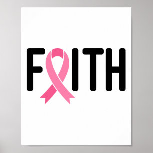 Borstkanker Roze lint Borstkanker Vrouwen Oorlog Poster