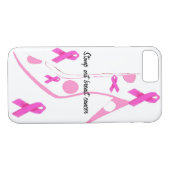 Borstkanker Roze lint Case-Mate iPhone Case (Achterkant (Horizontaal))
