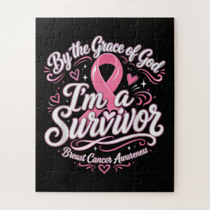 Borstkanker Roze Lint Geloofsbewustzijn Legpuzzel