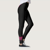 Borstkanker Roze lint Leggings (Rechts)