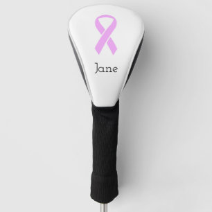 Borstkanker Roze lint (naam) Golf Head Hoesje Golfheadcover