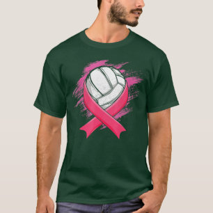 Borstkanker Roze lint Volleyball Awareness Cos. T-shirt