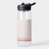 Borstkanker, roze lint waterfles tumbler (Links)