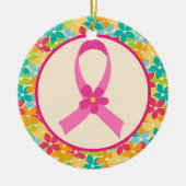 Borstkanker Roze lintje Awareness gift Keramisch Ornament (Voorkant)