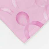 Borstkanker, roze lintje, schitterende rugzak fleece deken (Hoek)